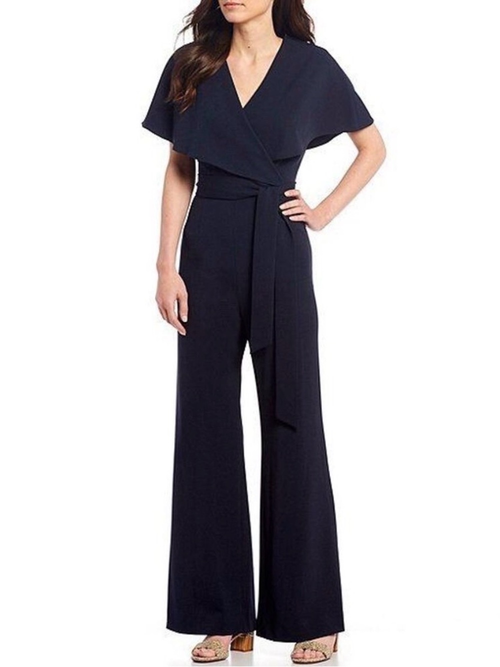 Women's Alex Marie Black Crepe Jumpsuit NWT Size 18